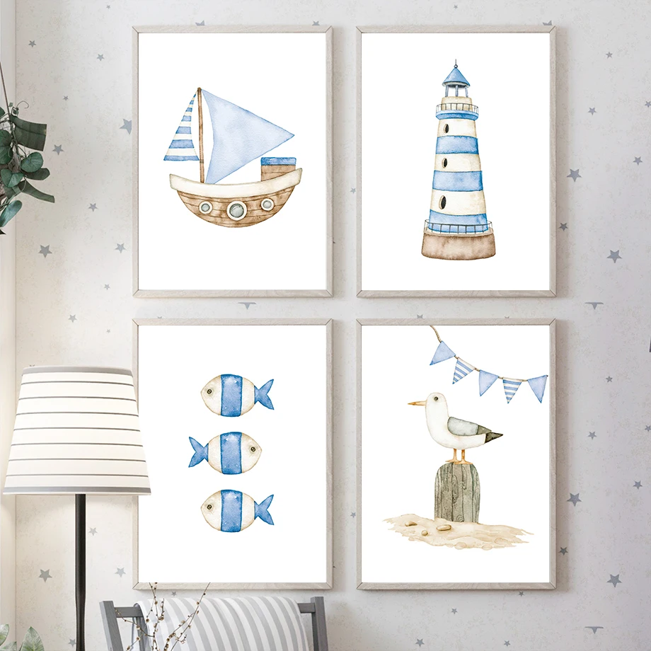 Baby Nursery Home - Poster dan Cetakan Kanvas Lukisan Dinding