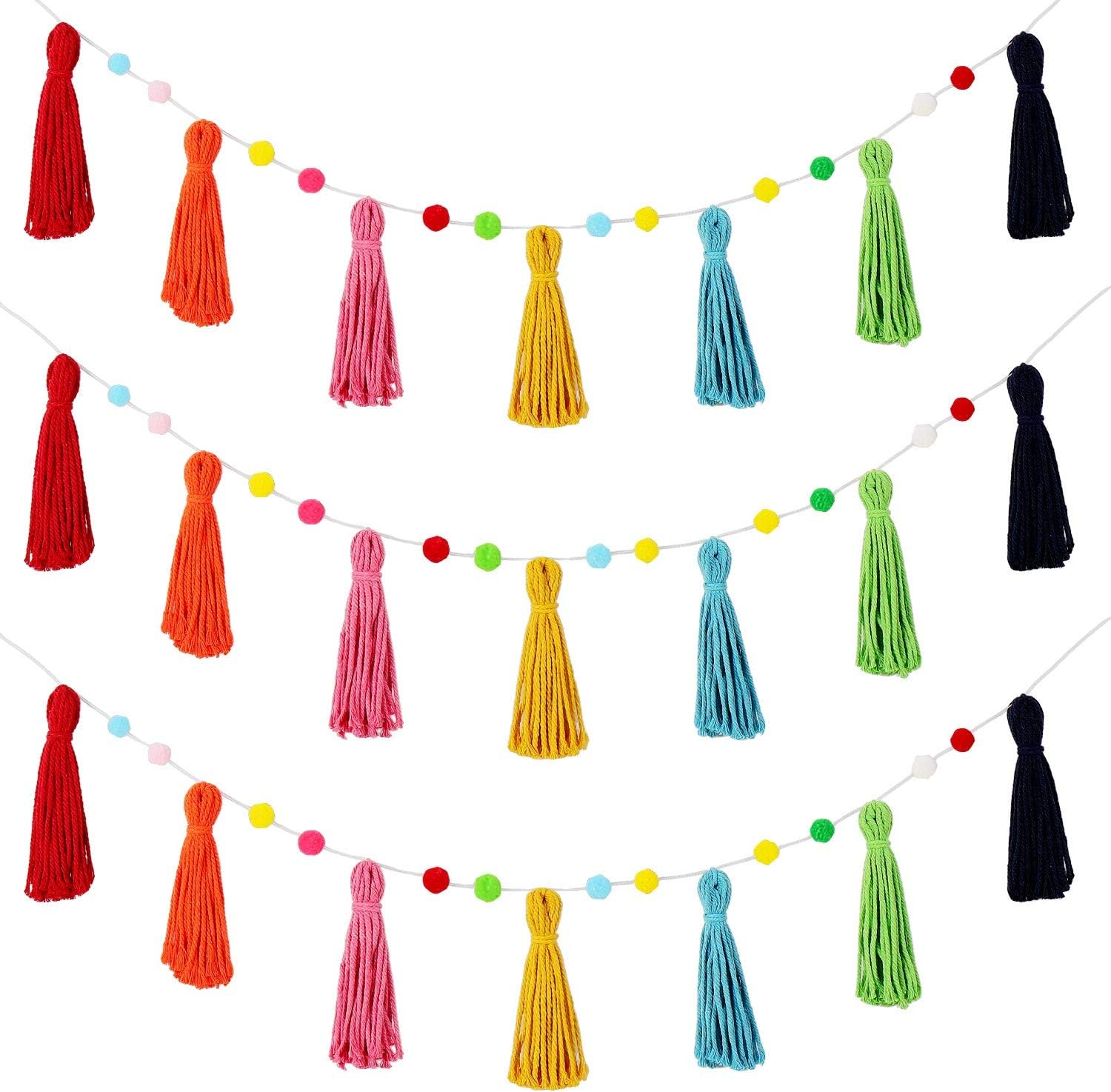 Baby Nursery Garland - 3 buah karangan bunga rumbai pelangi