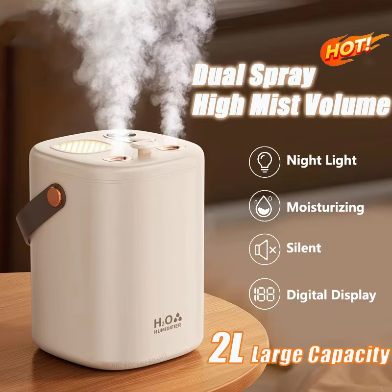 Humidifier Nursery Quiet - Humidifier Ultrasonik 2L untuk Kamar Bayi,