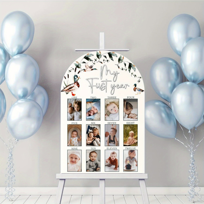 Baby Nursery Picture Frames - 1 Buah Papan Foto Tahun Pertama