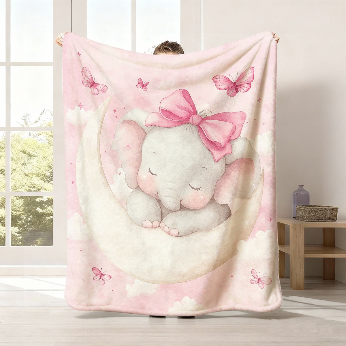 Baby Nursery Bedding - Selimut Bayi Berbentuk Gajah Bulu Halus