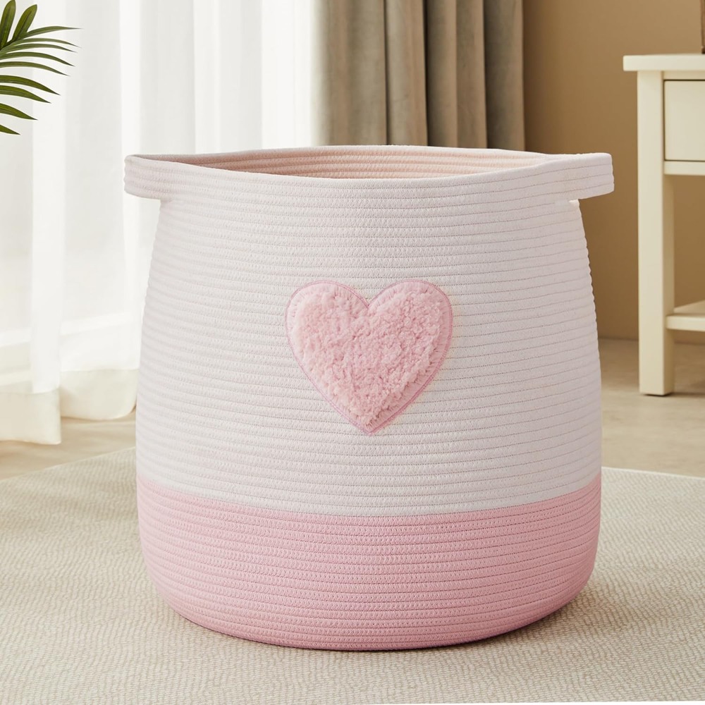 Baby Nursery Hamper - Keranjang Cucian Merah Muda untuk Anak