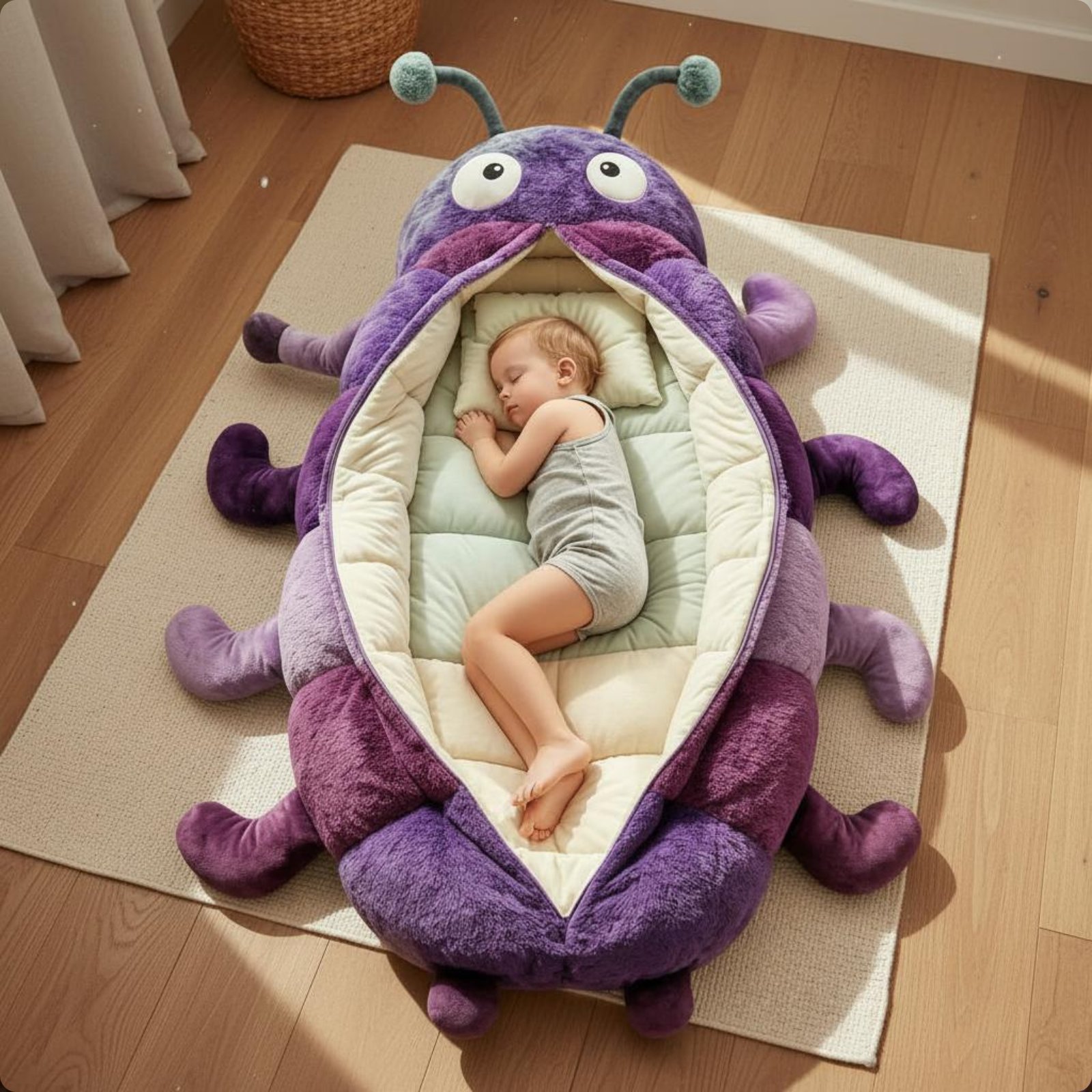 Baby Nursery Bedding - Kantung Tidur Segmented Caterpillar, Kantung Tidur
