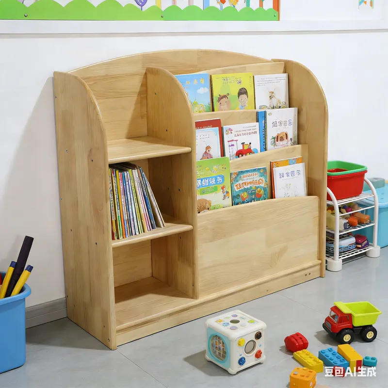 Baby Nursery Shelves - Lemari Penyimpanan Anak dari Kayu Solid,