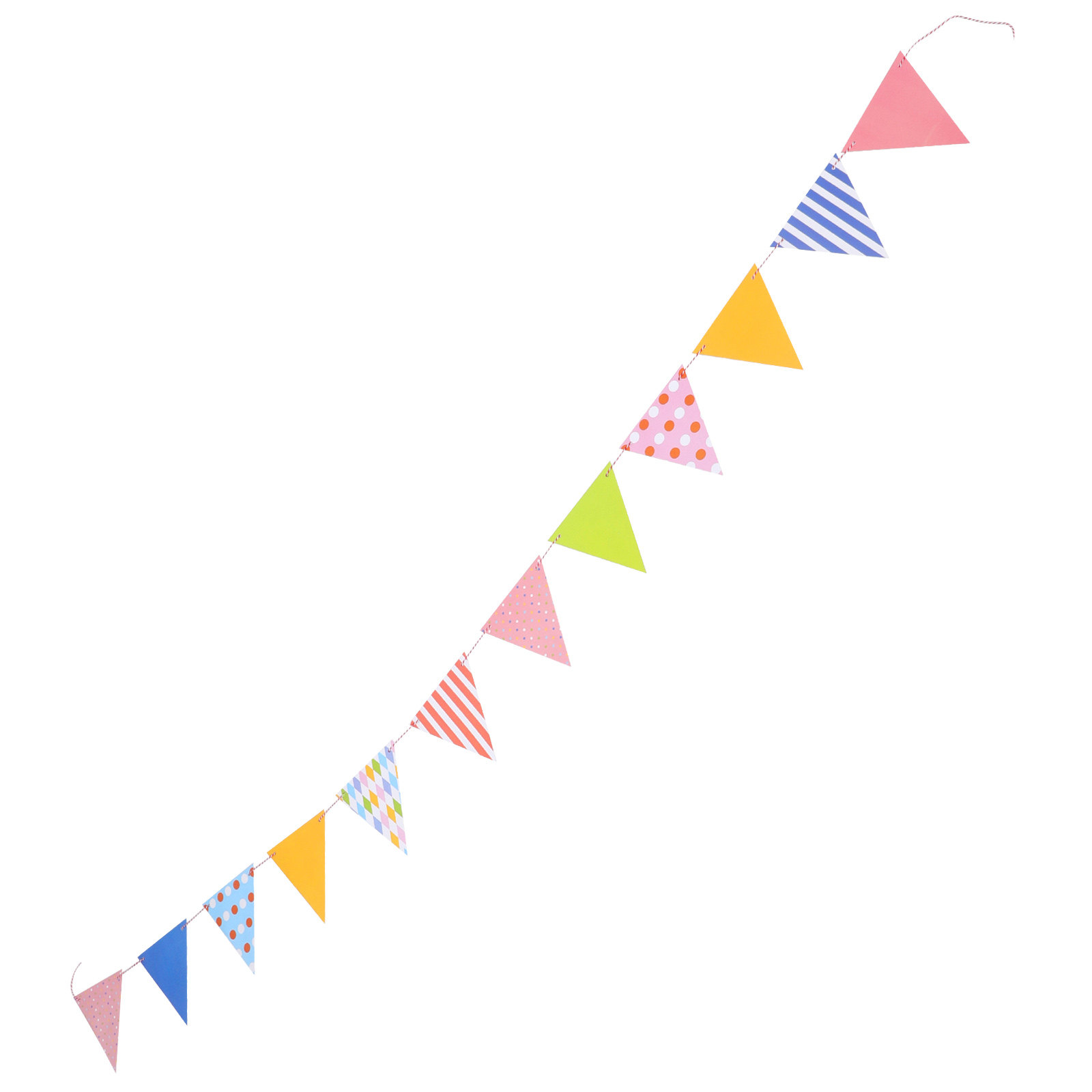 Baby Nursery Garland - Bendera Kertas Segitiga Warna-warni untuk Dekorasi