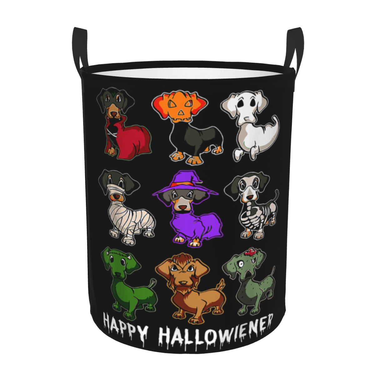 Baby Nursery Hamper - Keranjang Cucian Lipat Lucu Motif Dachshund