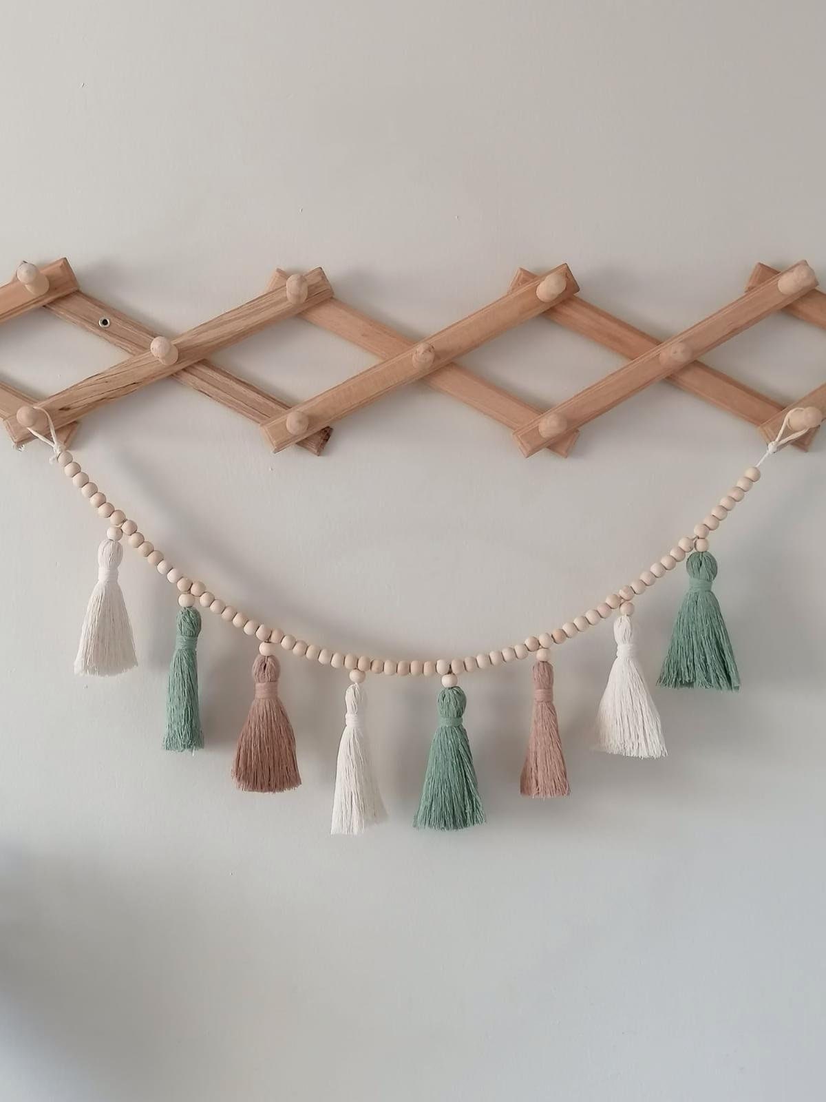 Baby Nursery Garland - Karangan bunga Macrame rumbai, dekorasi bayi
