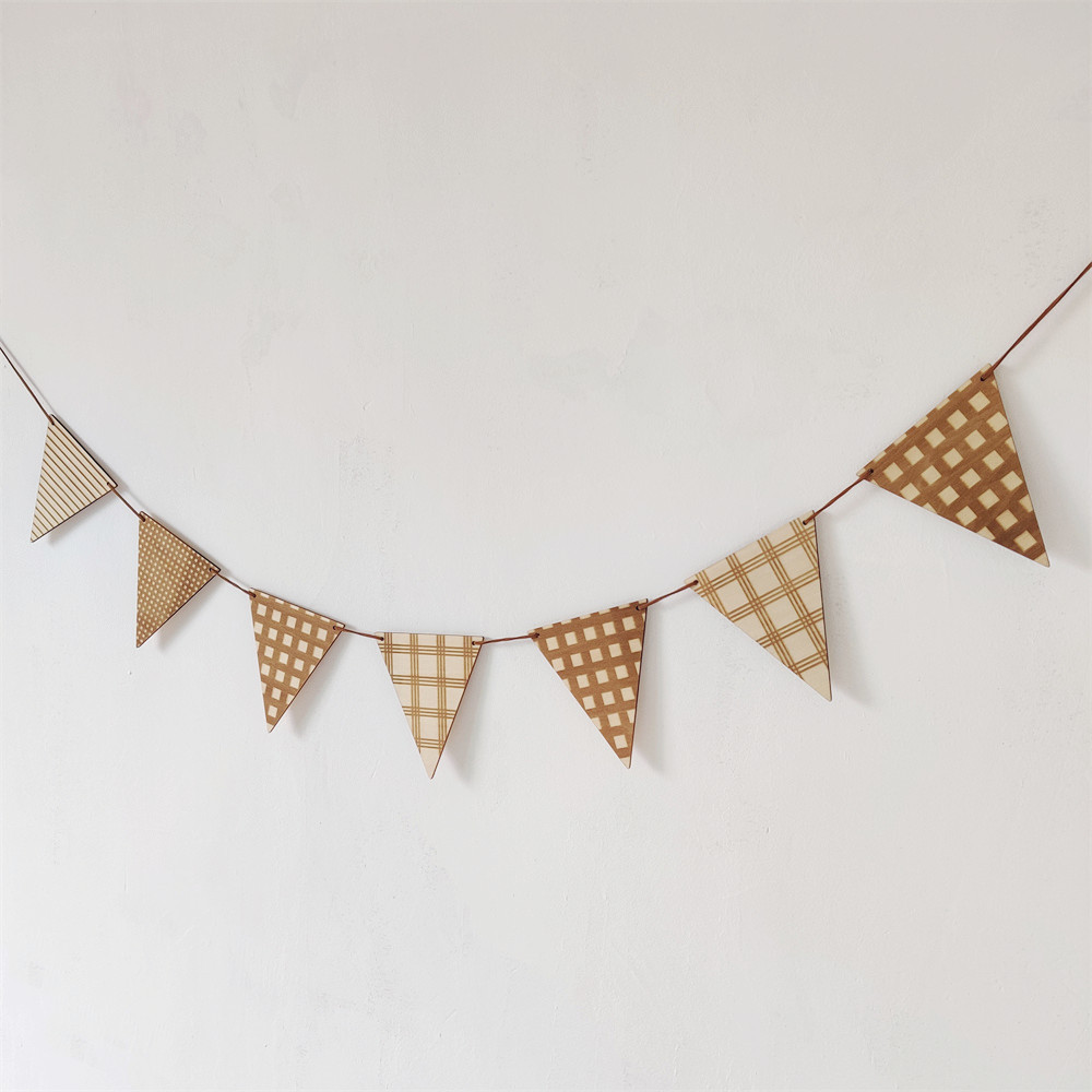 Baby Nursery Garland - INS Nordic Manik-manik Bintang Kayu Garland