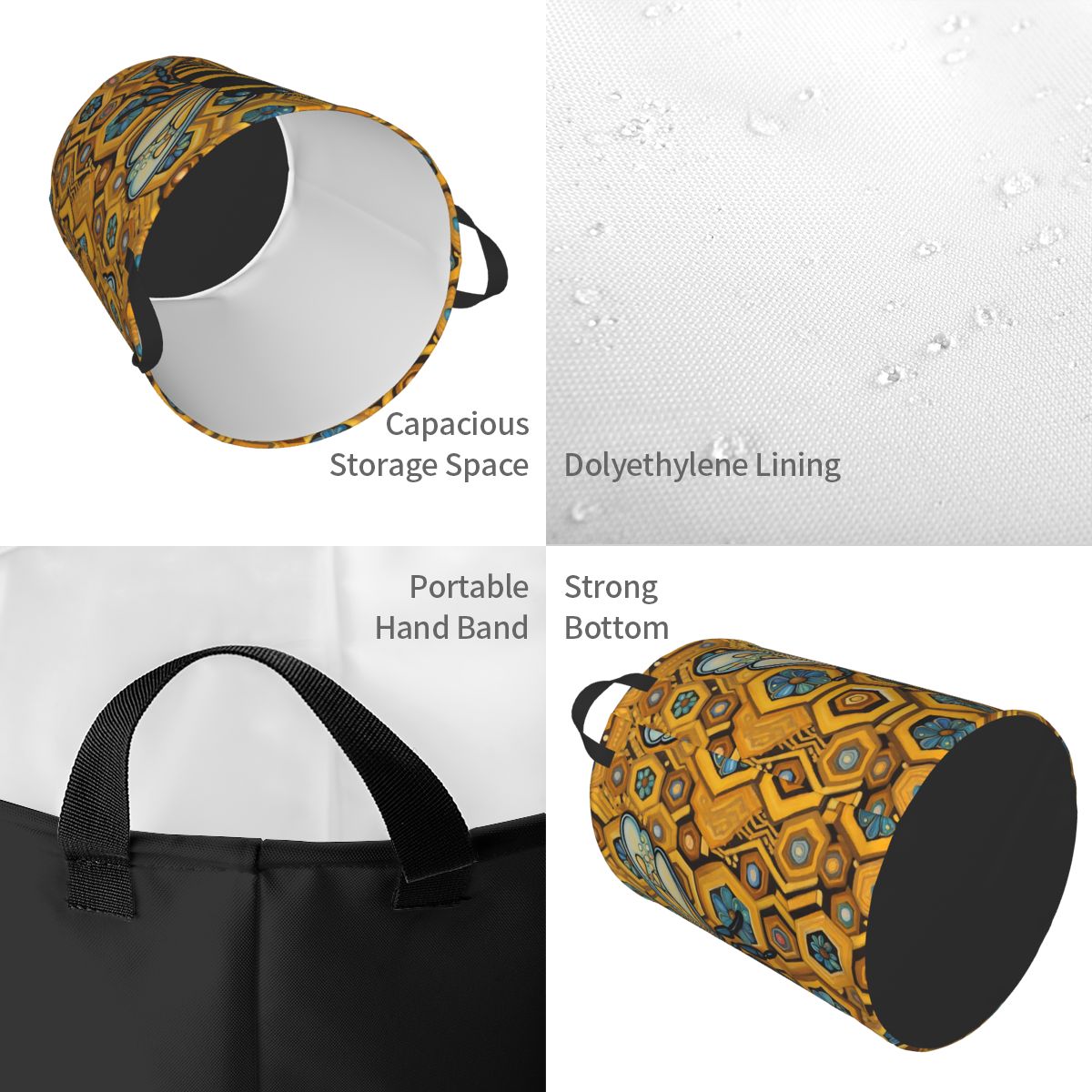 Keranjang Cucian Lipat Motif L - Baby Nursery Hamper ulasan dan harga