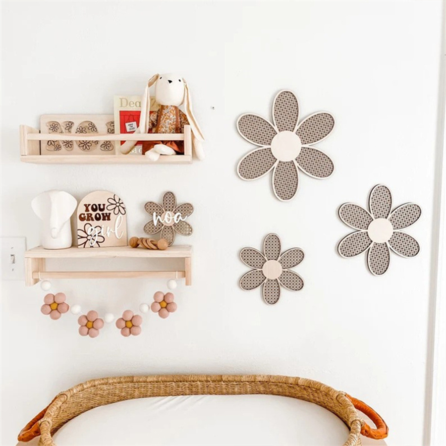 Garland Bunga Daisy Felt Buata - Baby Nursery Garland ulasan dan harga