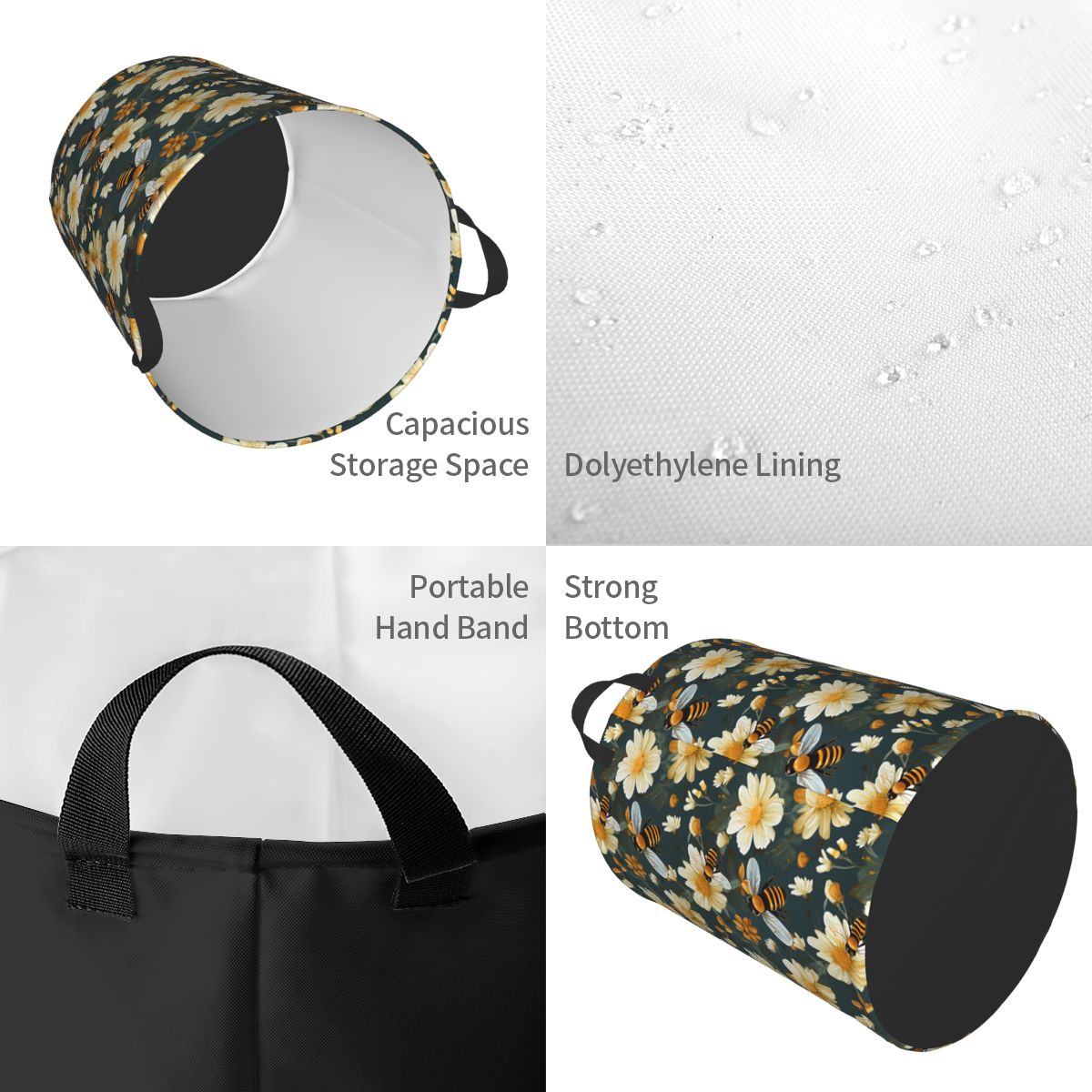 Keranjang Cucian Lipat Motif S - Baby Nursery Hamper ulasan dan harga