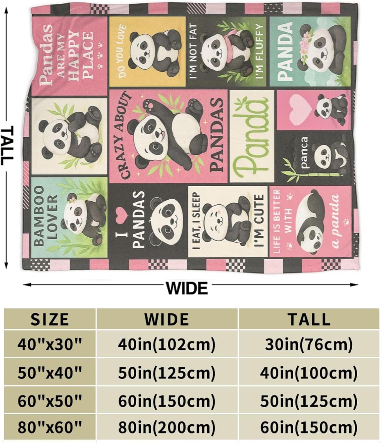 Selimut Panda Lucu, Selimut Le - Baby Nursery Bedding ulasan dan harga