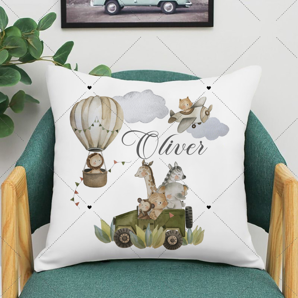 Sarung bantal cetak hewan Wood - Baby Nursery In Hospital ulasan dan harga