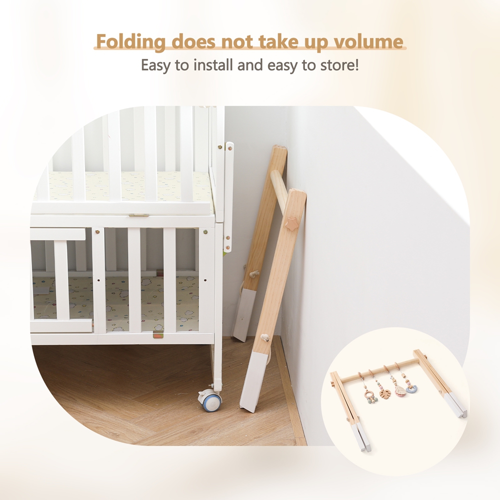 Mainan Rak Olahraga Kayu, Gym  - Baby Nursery Shelves ulasan dan harga
