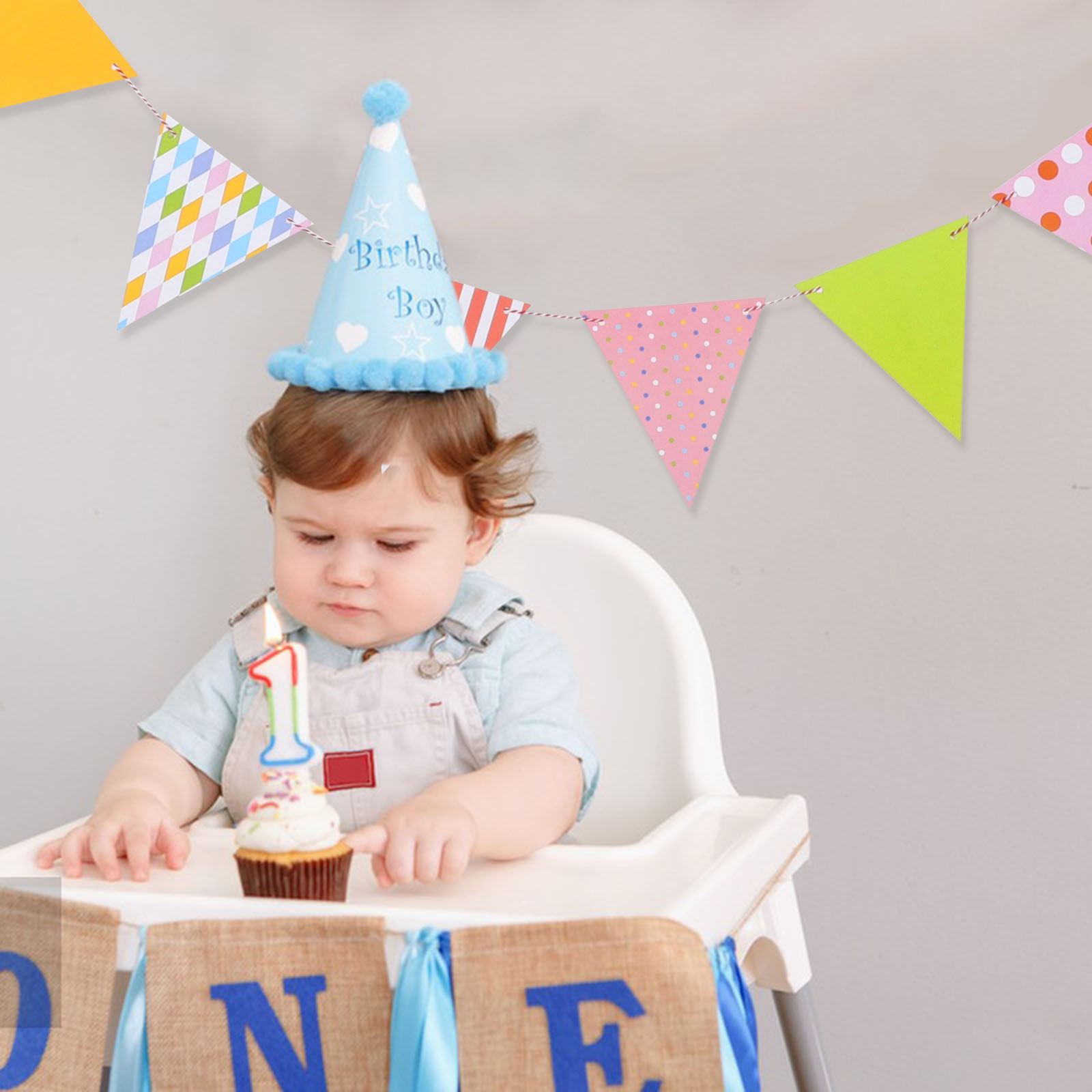 Garland Bendera Kertas Segitig - Baby Nursery Garland ulasan dan harga