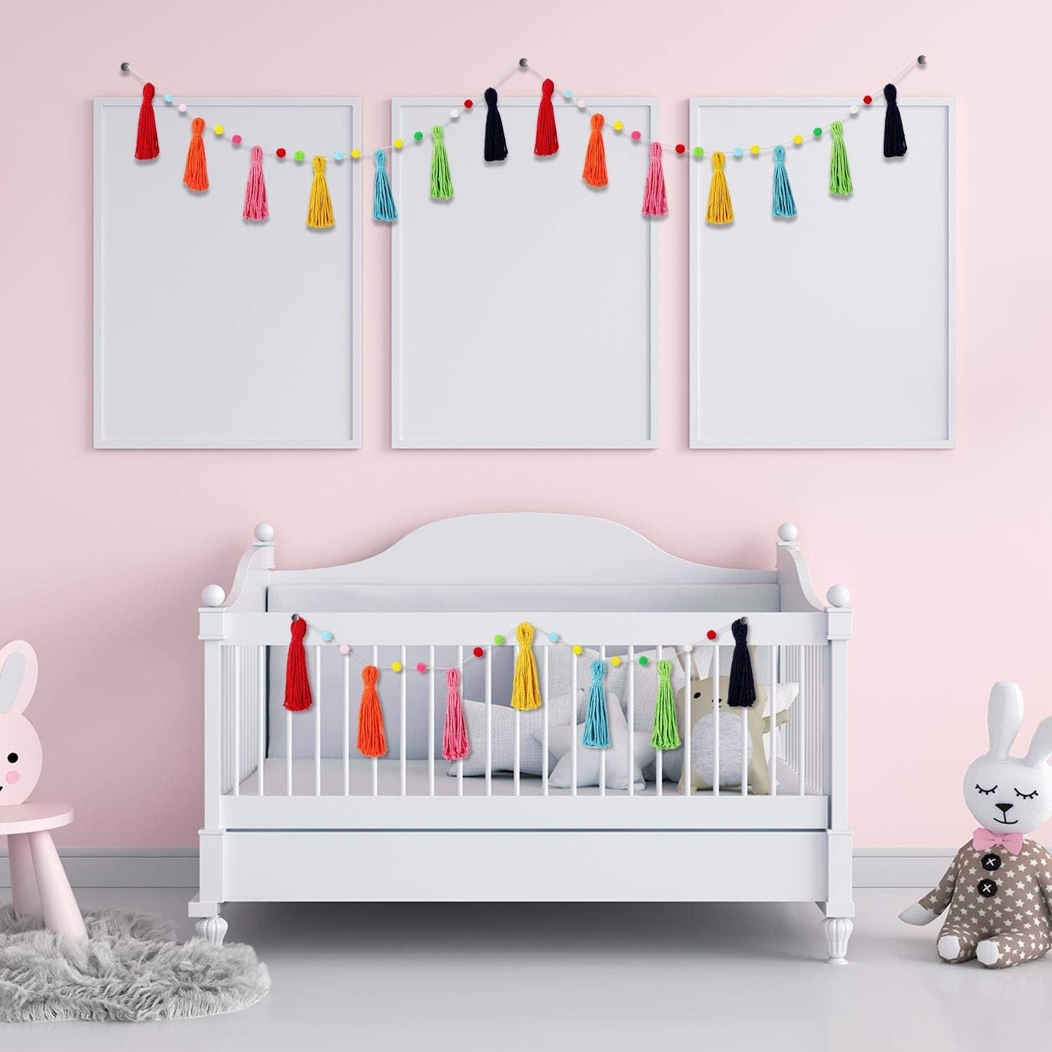 3 buah karangan bunga rumbai p - Baby Nursery Garland ulasan dan harga