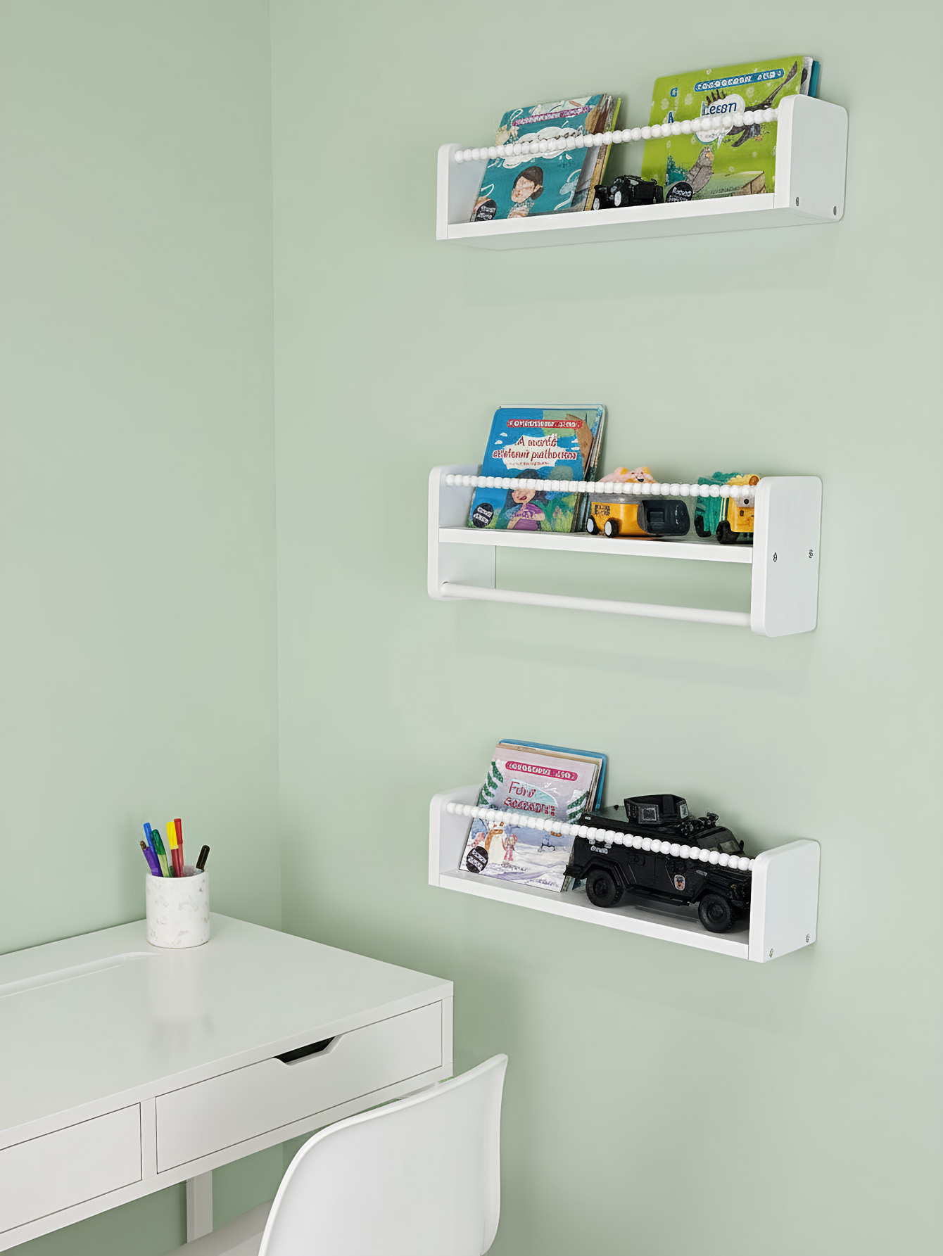 Rak Buku Anak, Rak Buku Kayu M - Baby Nursery Shelves ulasan dan harga