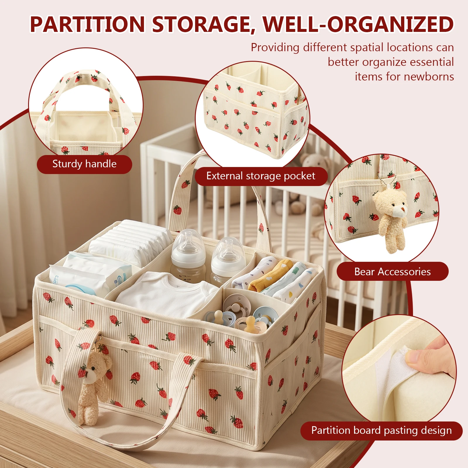 Keranjang Penyimpanan Popok Ba - Baby Nursery Shelves ulasan dan harga