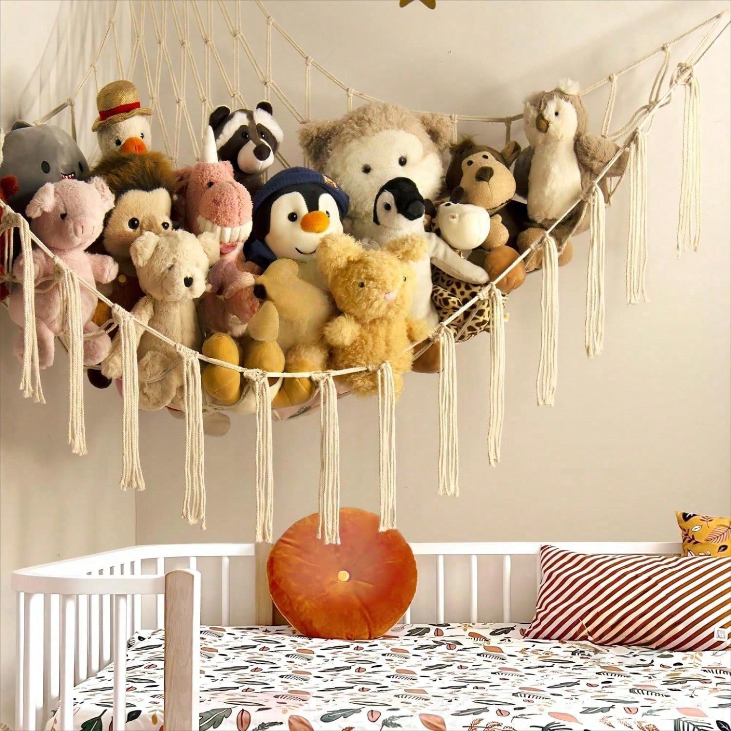 Jaring Hammock Penyimpanan Bon - Baby Nursery Shelves ulasan dan harga