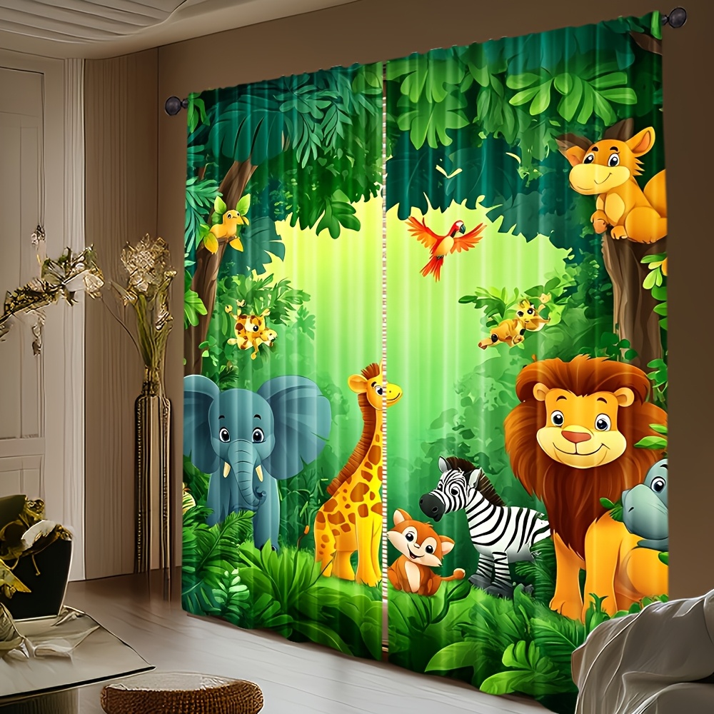 2 Buah Tirai Hewan Kartun Tira - Baby Nursery In Hospital ulasan dan harga