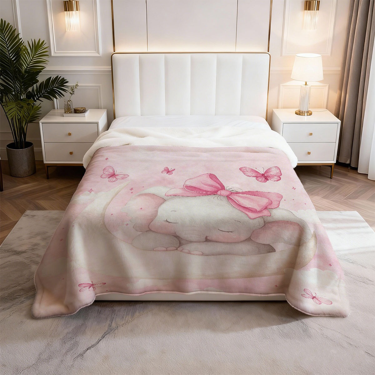Selimut Bayi Berbentuk Gajah B - Baby Nursery Bedding ulasan dan harga