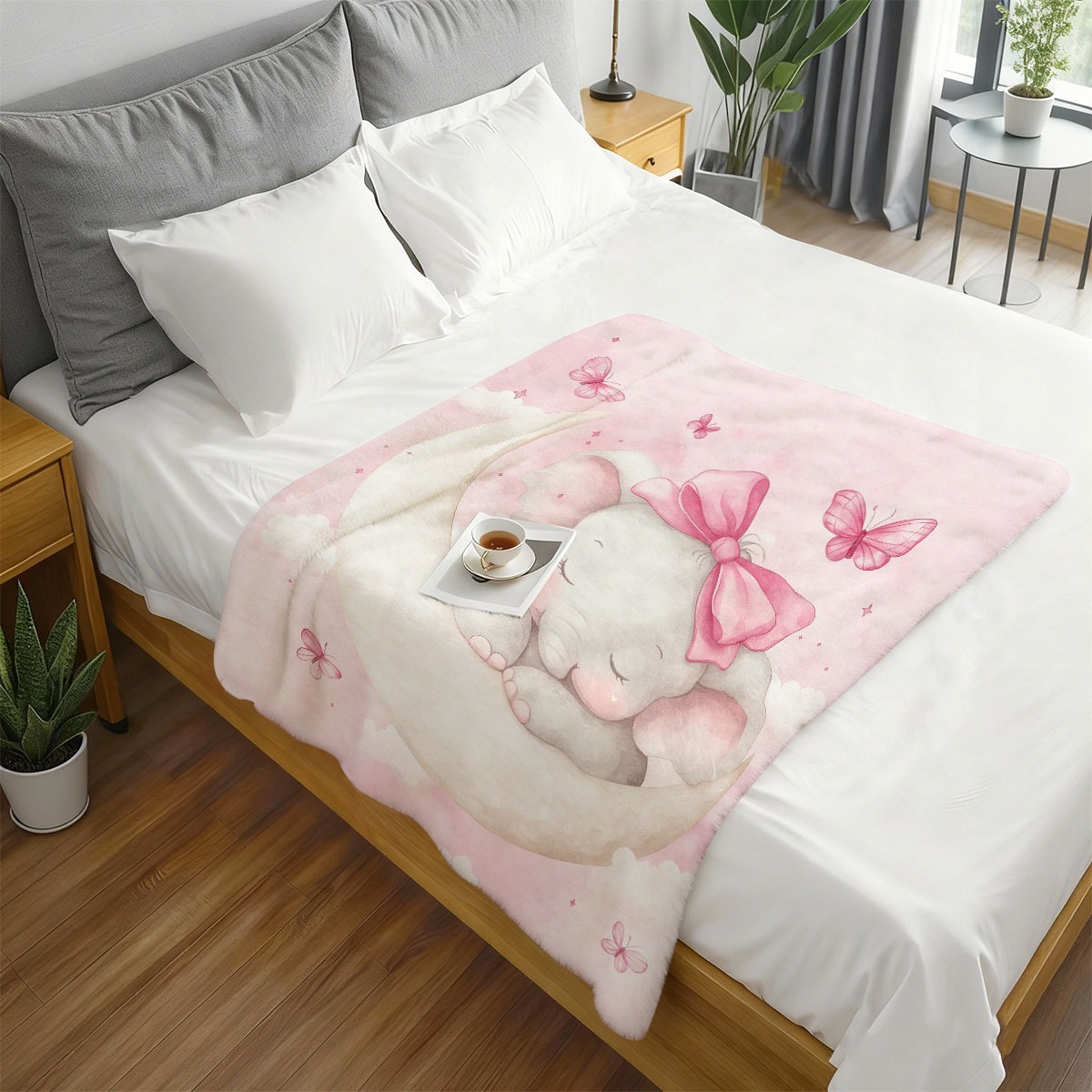 Selimut Bayi Berbentuk Gajah B - Baby Nursery Bedding ulasan dan harga