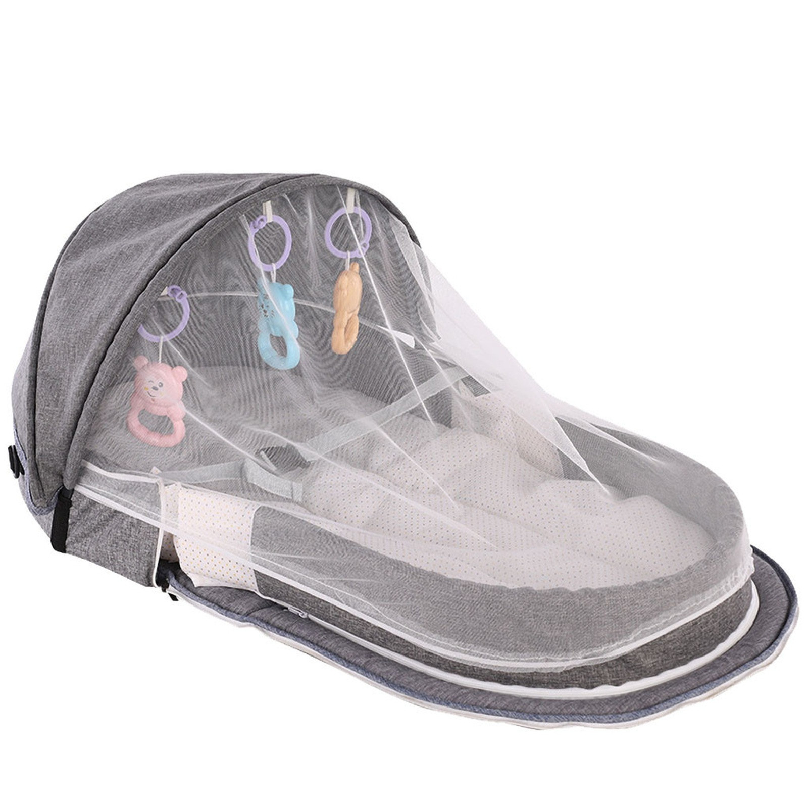 Tempat tidur bayi lipat portab - Baby Nursery Hamper ulasan dan harga