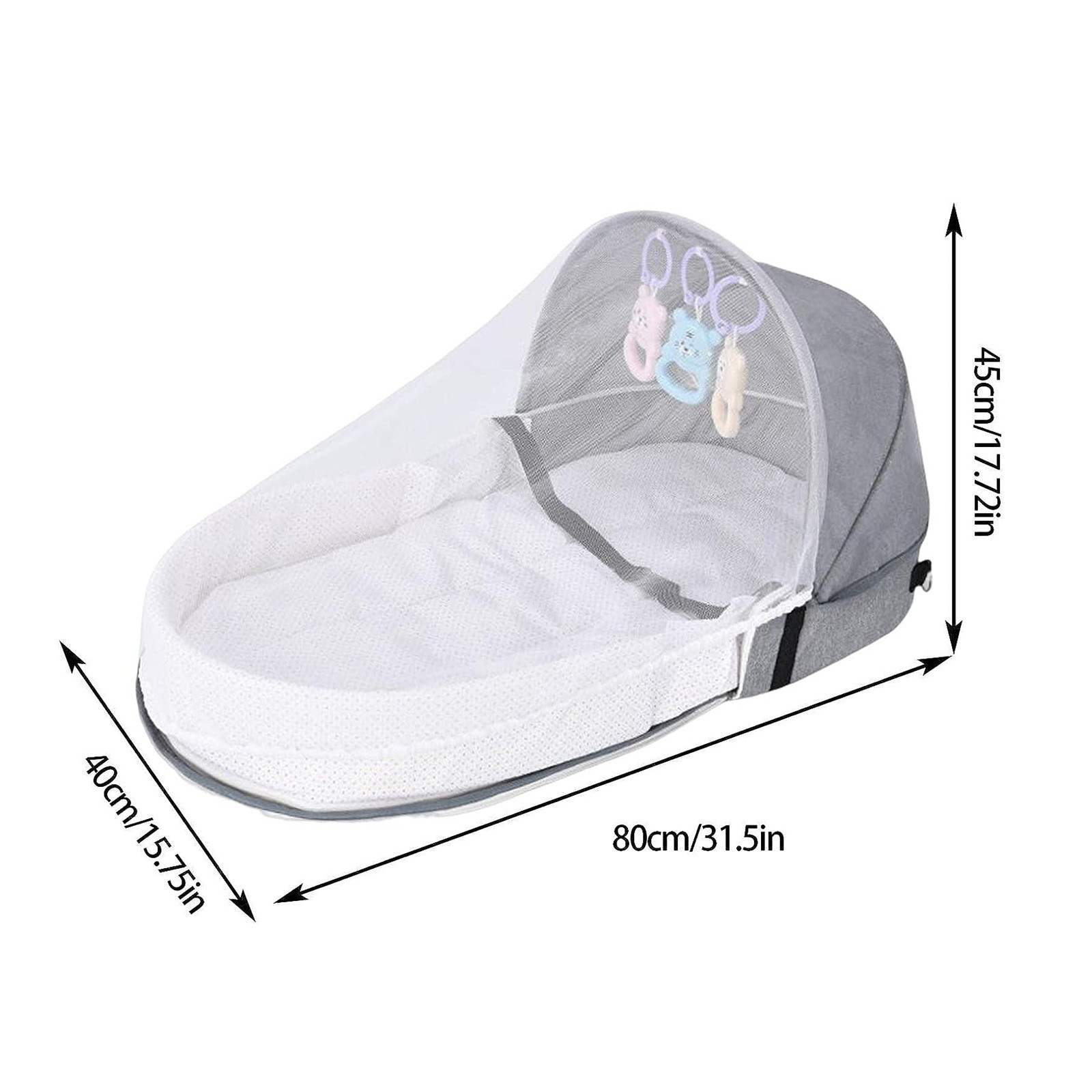 Tempat tidur bayi lipat portab - Baby Nursery Hamper ulasan dan harga