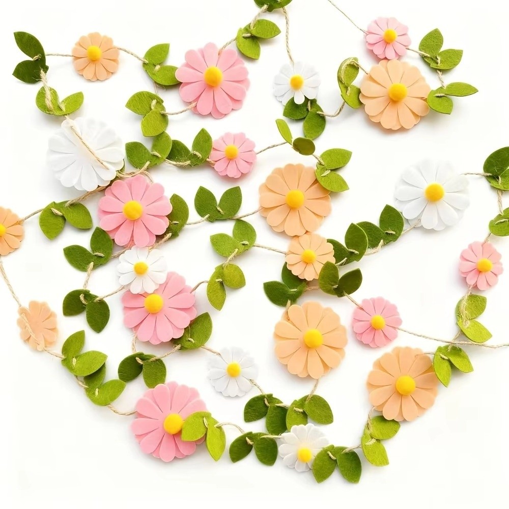 Banner Bunga Daisy dari Kain F - Baby Nursery Garland ulasan dan harga
