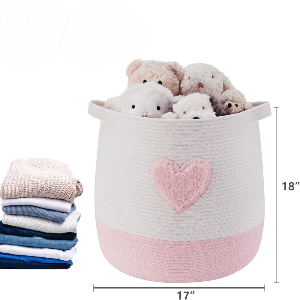 Keranjang Cucian Merah Muda un - Baby Nursery Hamper ulasan dan harga