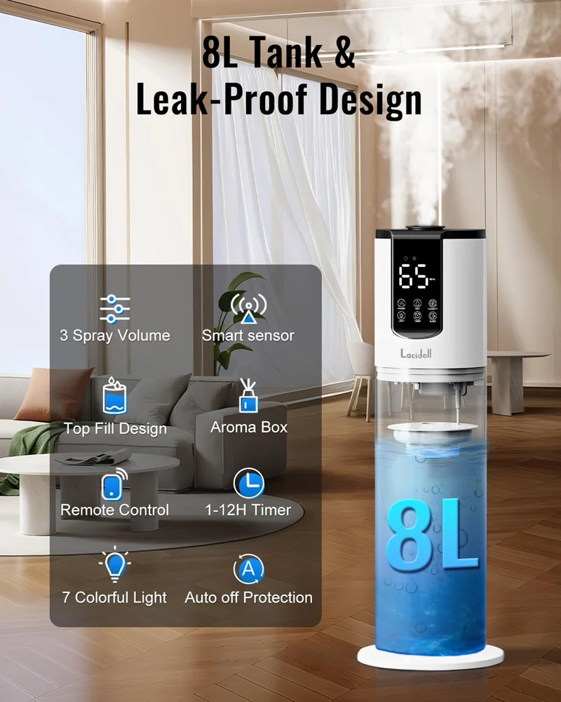 Pelembap Udara Ultrasonik Lant - Humidifier Nursery Quiet ulasan dan harga