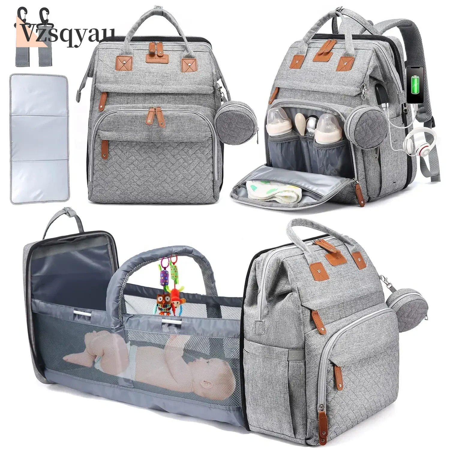 Tas ganti popok bayi, stasiun  - Baby Nursery Hamper ulasan dan harga