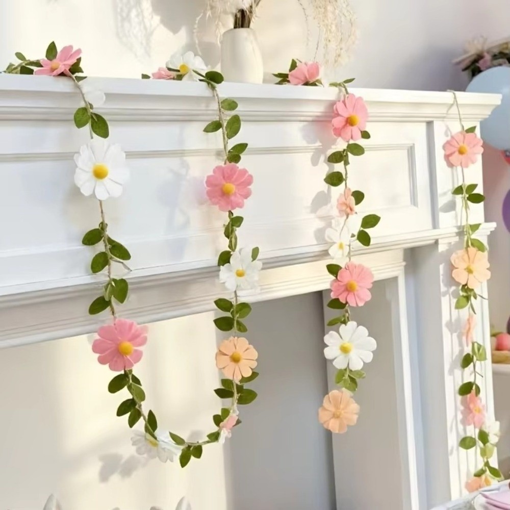 Banner Bunga Daisy dari Kain F - Baby Nursery Garland ulasan dan harga