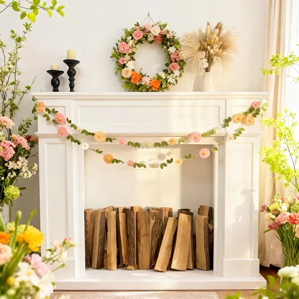 Banner Bunga Daisy dari Kain F - Baby Nursery Garland ulasan dan harga