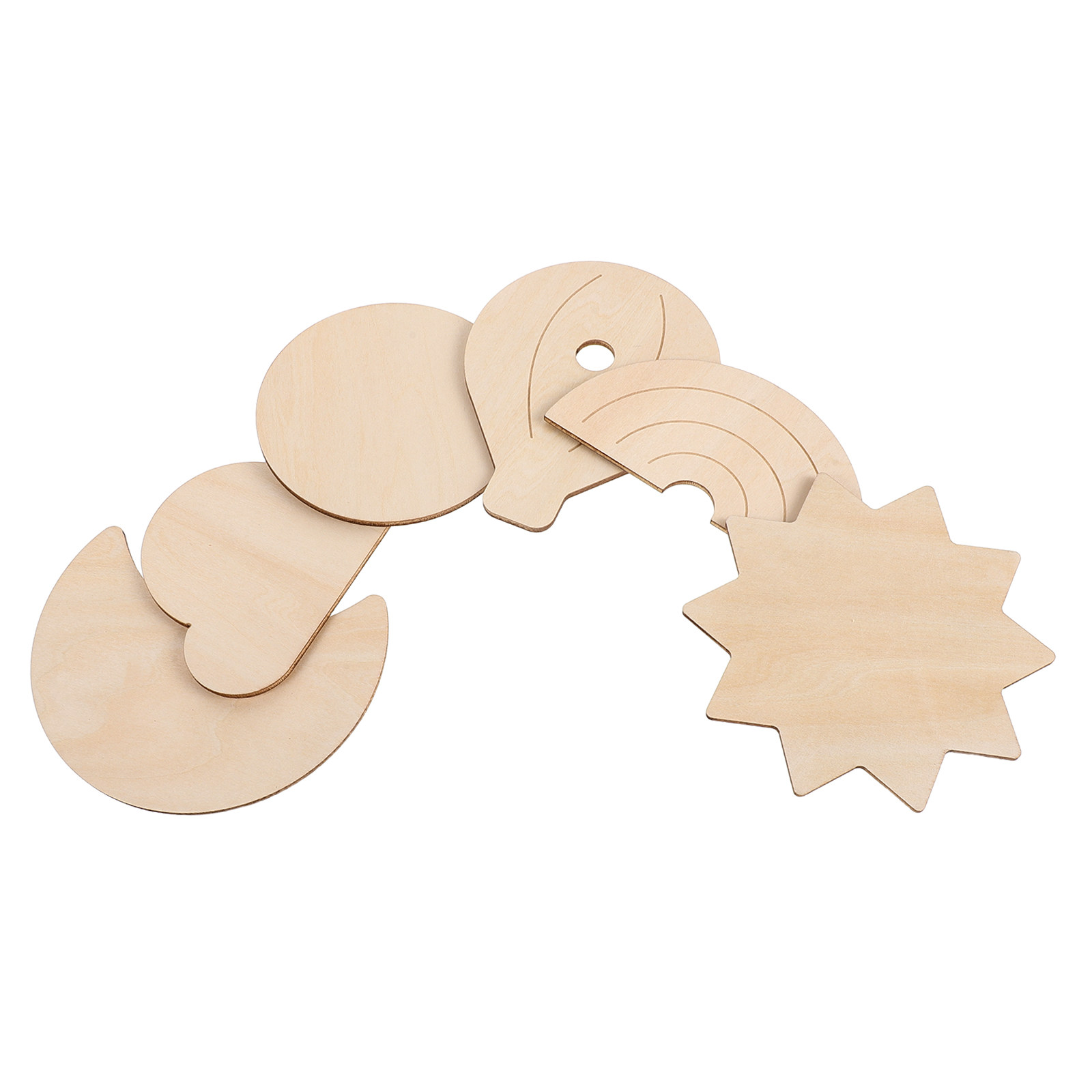 6Pcs Stiker Dinding Kayu Tema  - Baby Nursery Hot Air Balloon Theme ulasan dan harga