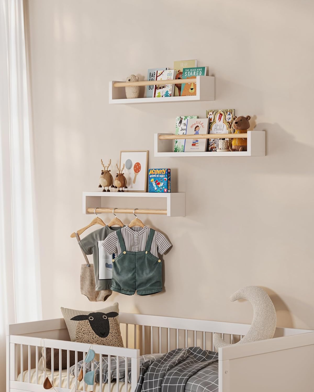 Satu set berisi 3 rak buku gan - Baby Nursery Shelves ulasan dan harga