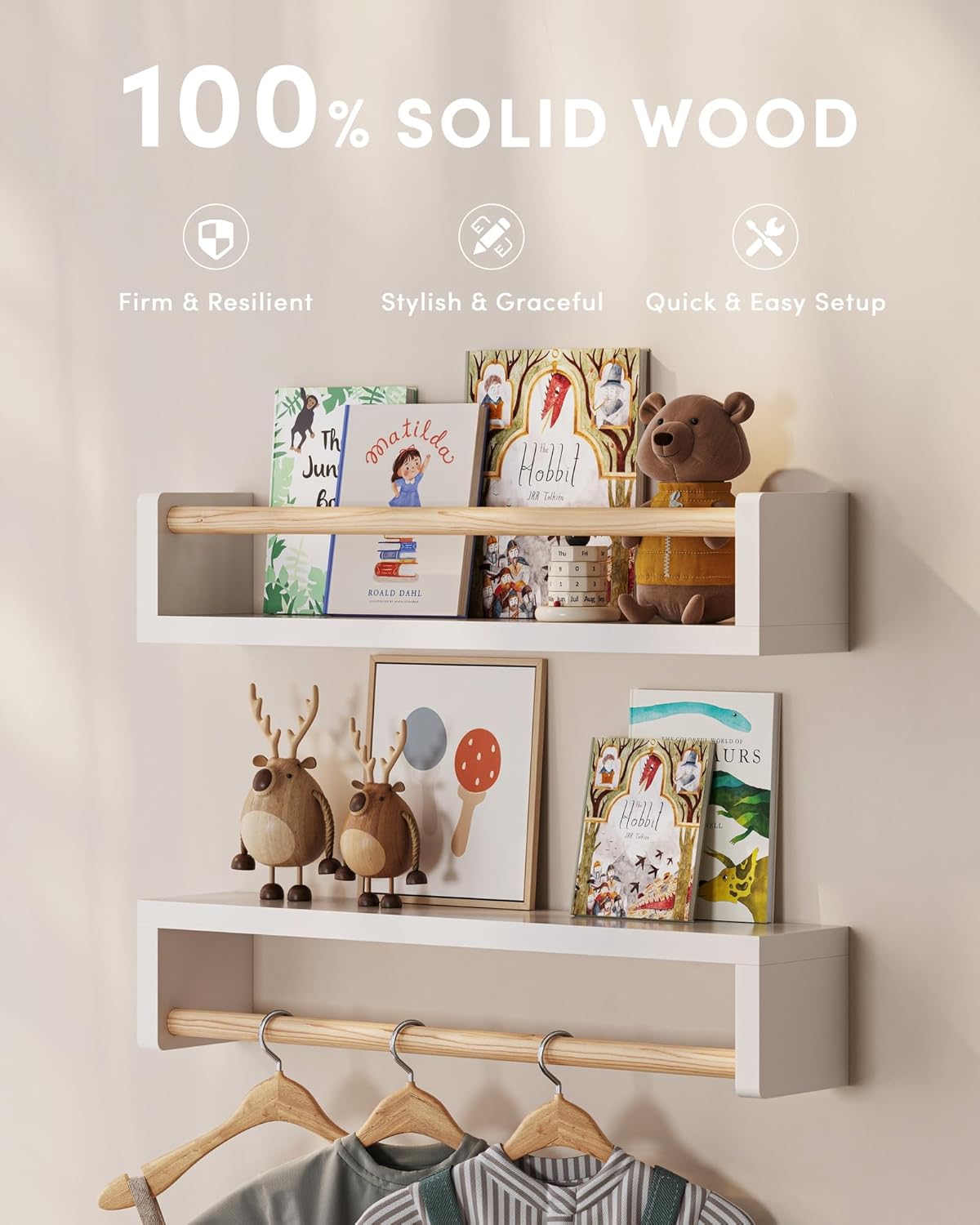 Satu set berisi 3 rak buku gan - Baby Nursery Shelves ulasan dan harga
