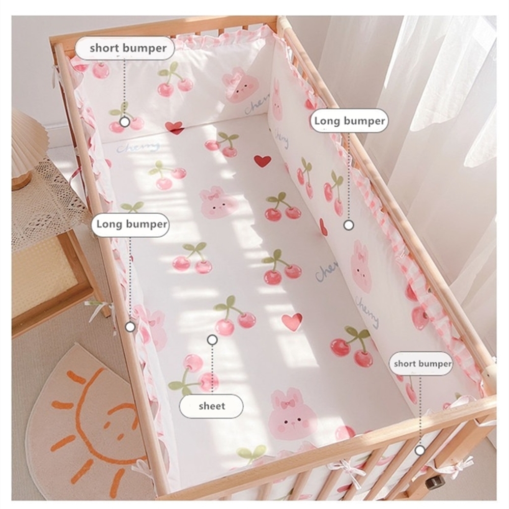 5 Buah Set Perlengkapan Tempat - Baby Nursery Bedding ulasan dan harga