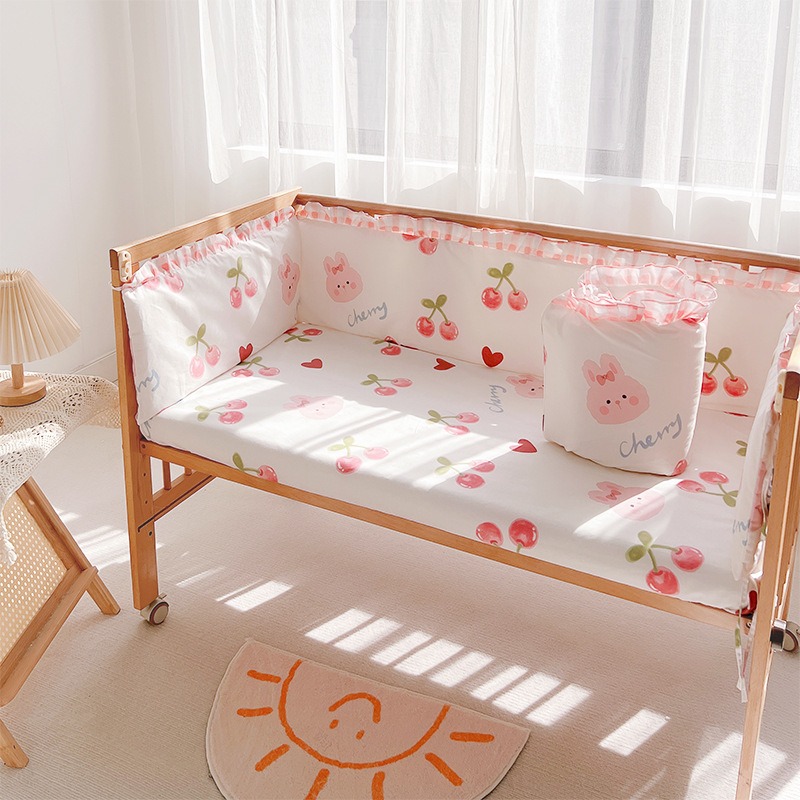 5 Buah Set Perlengkapan Tempat - Baby Nursery Bedding ulasan dan harga