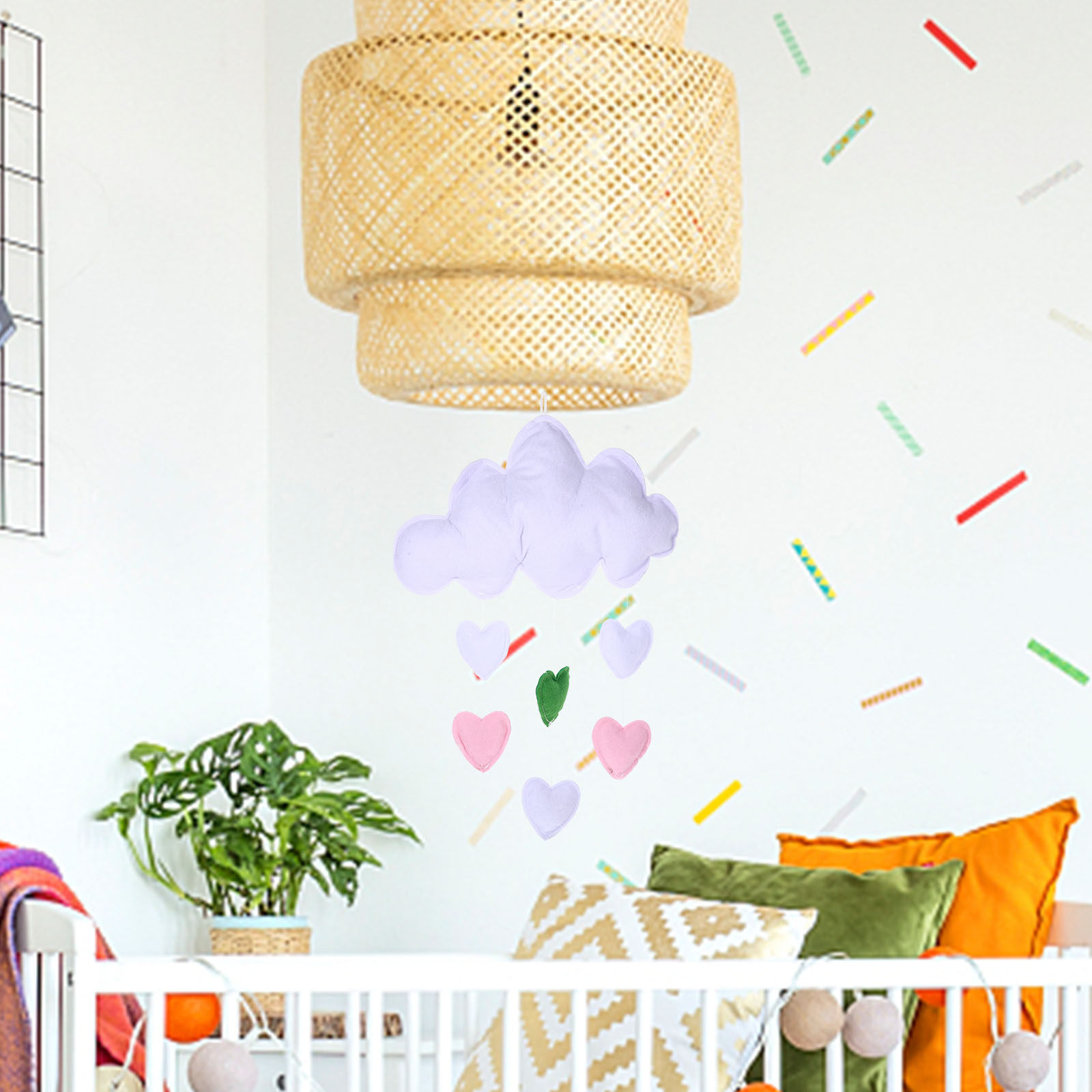 2 Buah Dekorasi Gantung Tetesa - Baby Nursery Garland ulasan dan harga