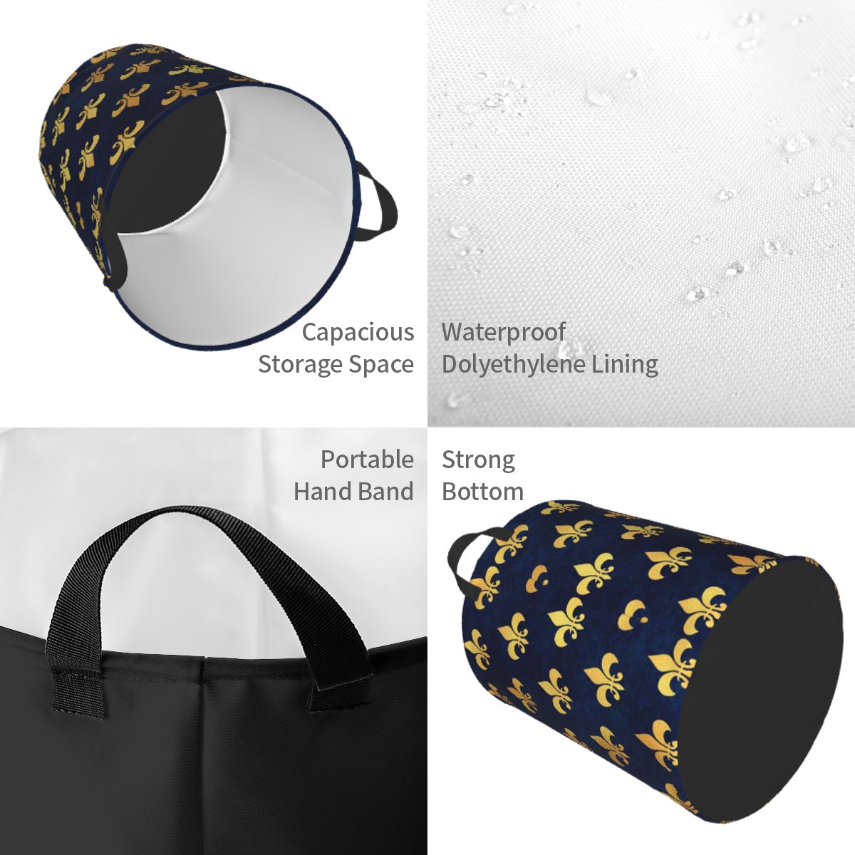 Keranjang Cucian Royal Gold Bl - Baby Nursery Hamper ulasan dan harga